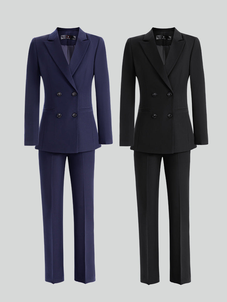 Cross-Border High-End Professional Blazer Suit for Women, Hotel Front Desk Uniform, Jewelry Store Workwear, Spring and Autumn