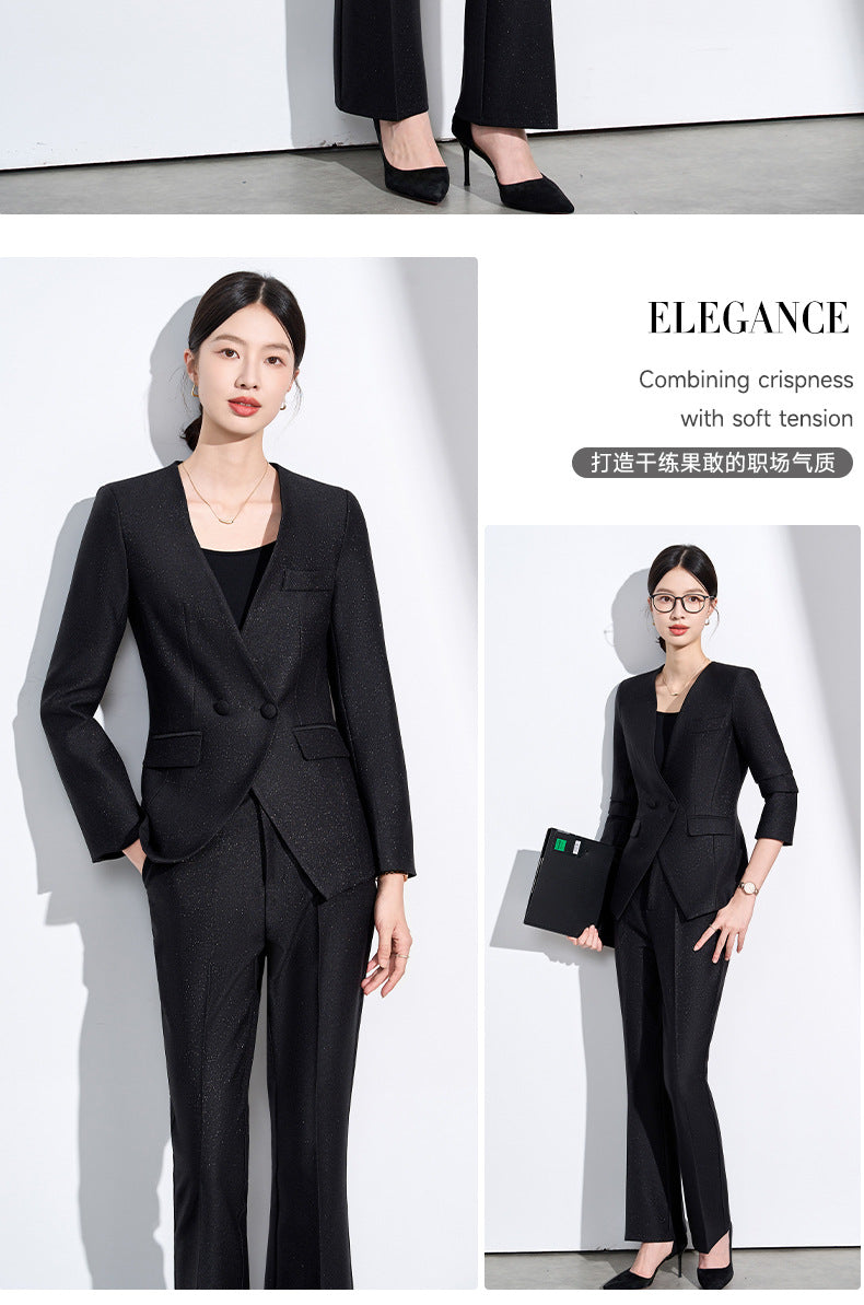 Cross-Border Suit Jacket for Formal Occasions, Fashionable Goddess Style, Versatile, High-End, Elegant, Interview Office Suit Set