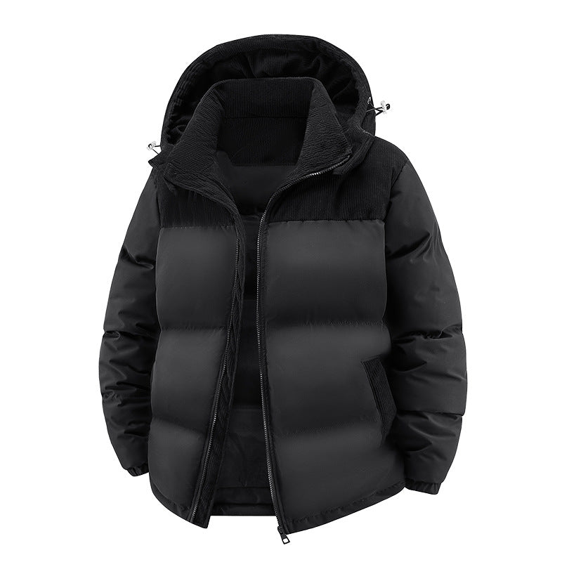 Cross-Border Large Size Hot-Selling Hooded Removable Couple High-Quality Cotton Clothing Autumn and Winter Thickened Cotton Windproof and Warm Cotton Clothing