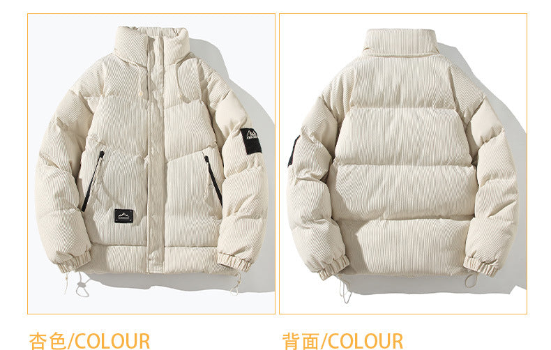 American Street Fashion Brand Graphene Winter Thickened I Charge Daily Casual All-match Cotton Jacket