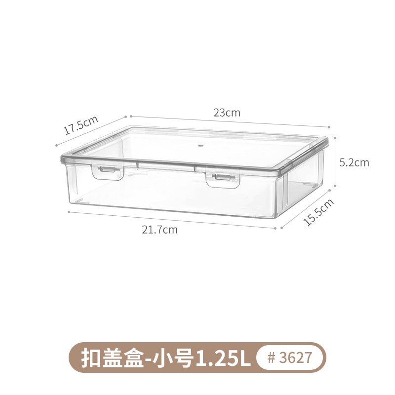 [Special Offer] Transparent Storage Box Flip-Top Organizer Multi-Purpose Square Storage Box Miscellaneous Box 20 Sizes