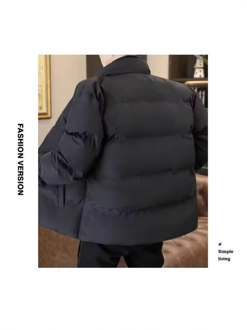 Winter Youth Stylish Cotton Jacket for Boys, Thickened Warm Padded Sports Casual Coat, Thickened Cold-Proof