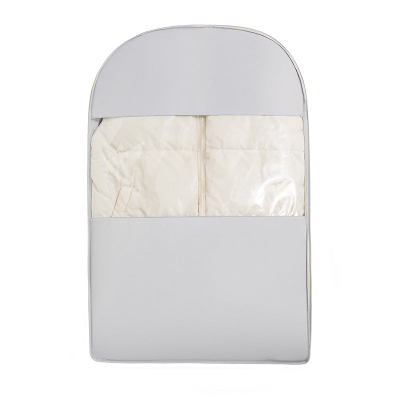 Down Jacket Dust Cover Hanging Household Wardrobe Clothes Dust Storage Bag Long Coat down Jacket Transparent Cover