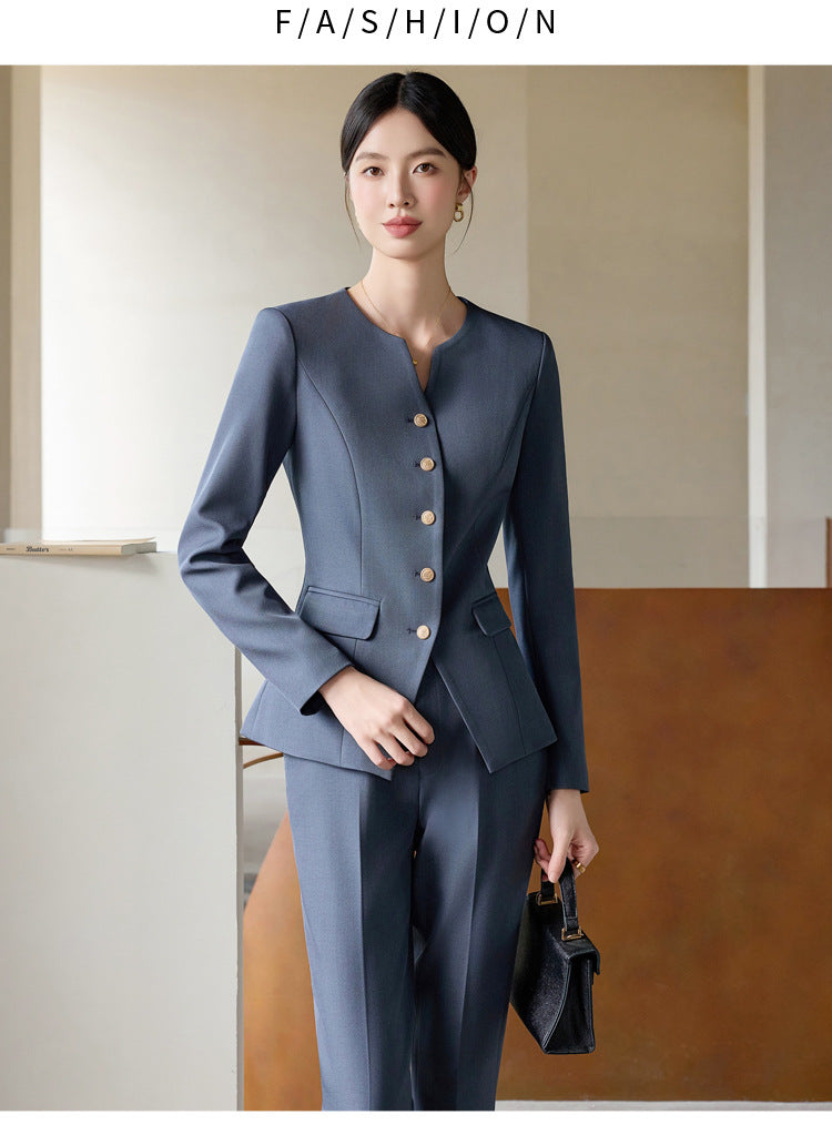 Suit Suit for Women Spring & Fall New Fashion Elegant Goddess Style Professional Wear Formal Wear Beauty Salon Jewelry Store Work Clothes