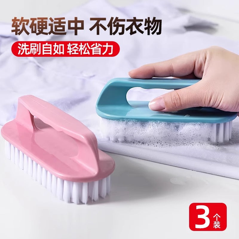 Plastic Brush with Hard Bristles, Thickened and Reinforced Handle, Multifunctional Laundry and Shoe Cleaning Brush, Non-Slip Cleaning Brush for Sneakers and White Shoes