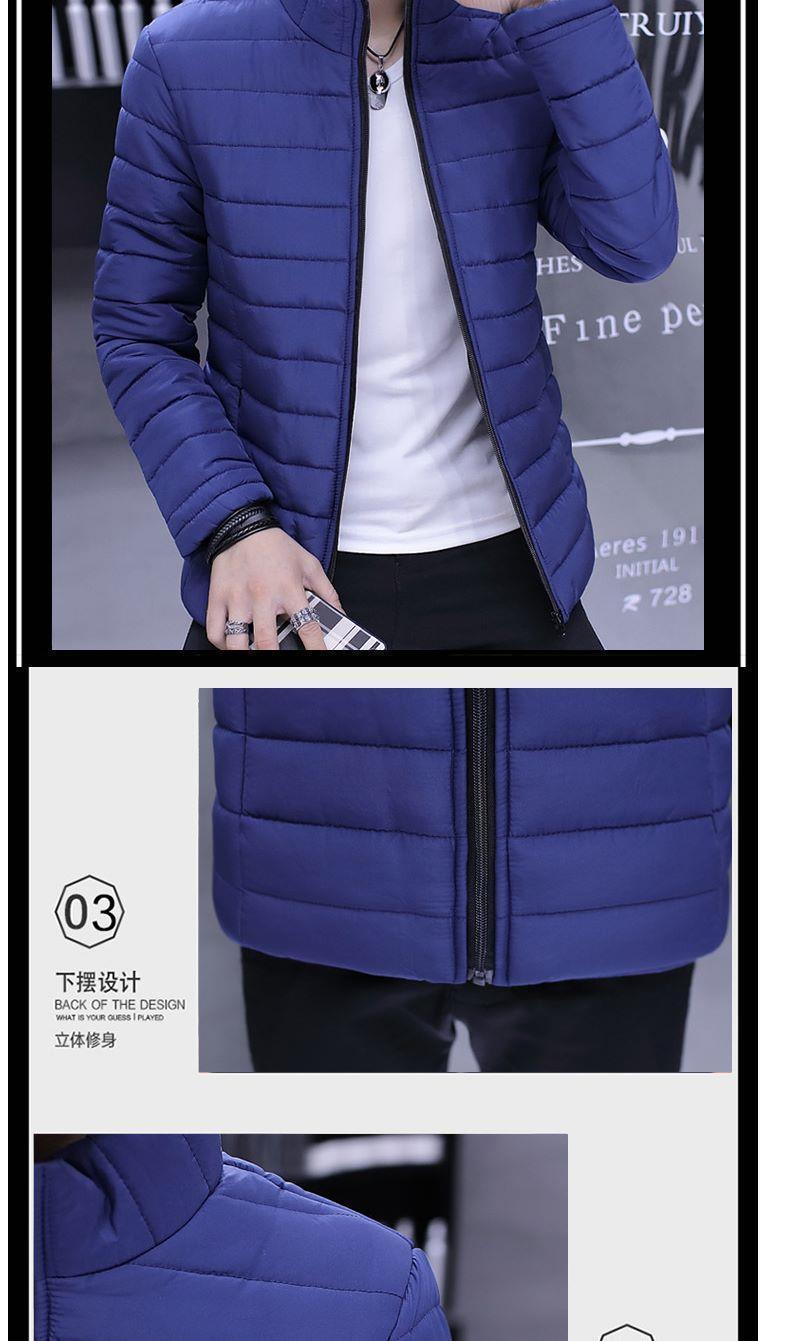 2024 cotton-padded coat men's winter short hooded cotton-padded jacket men's bread clothing loose casual coat men's thin cotton-padded jacket