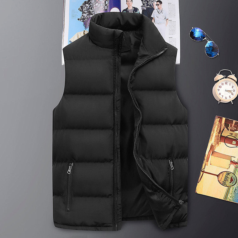 Men's Casual Fashion Vest for Autumn and Winter, Trendy Slim-Fit Jacket, Wholesale Dropshipping
