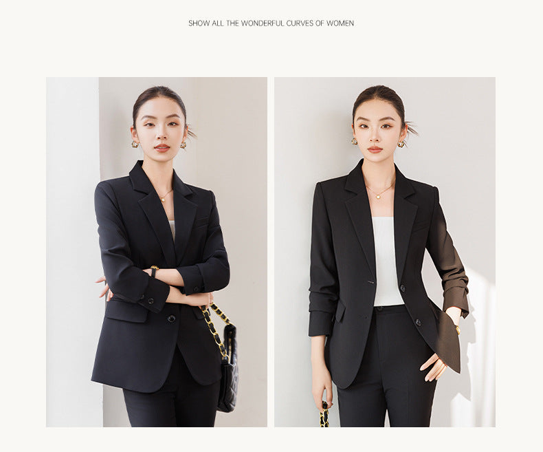 Cross-Border Off-White Blazer for Women, High-End Spring New Style Professional Suit, Fashionable and Elegant Formal Workwear
