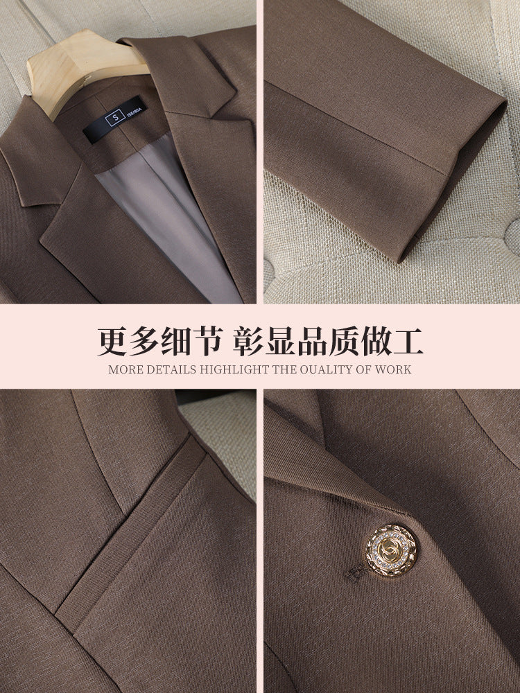 2025 Autumn/Winter Amazon Casual Fashion Women's Slim Short Chanel-Style Blazer for Cross-Border Trade 8535