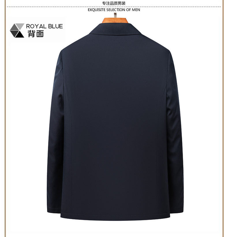 Pastoral Bird Autumn and Winter New Middle-aged Men's Jacket Short Down Cotton-padded Jacket Cotton-padded Coat Thickened Dad's Clothes