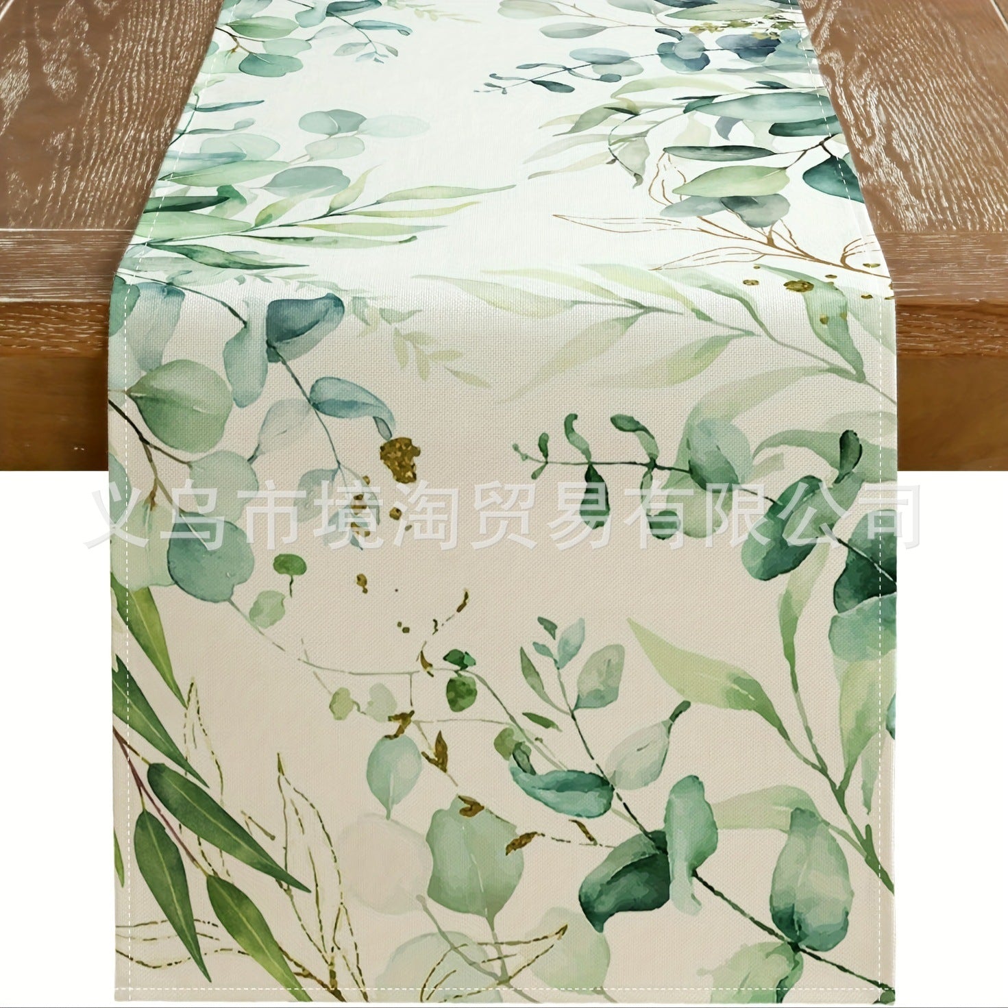 Linen Table Runner Pastoral Flower Lemon Summer Home Dining Table Outdoor Decoration Printed Tablecloth Table Runner