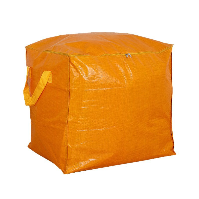 Cross-Border Moving Storage Bags, Organizing Boxes, Cardboard Boxes, Woven Snakeskin Luggage, Express Delivery Organizing Boxes with Visible Window and Large Capacity