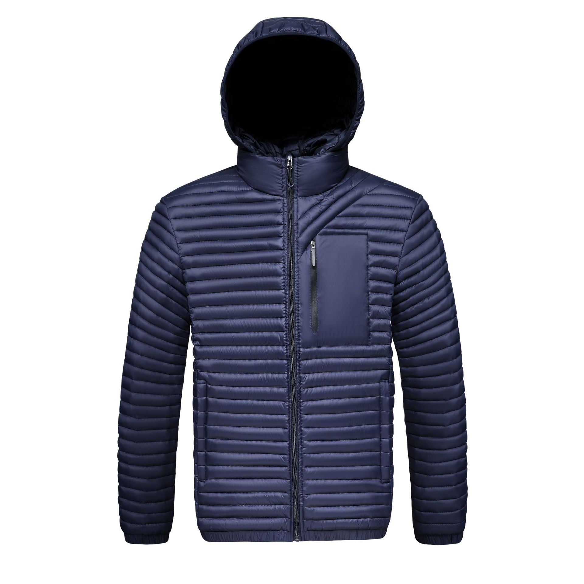 Cross-Border Men's Cotton Jacket 2025 Autumn and Winter Graphene Detachable Hood Amazon Wish Ribbed Cotton Coat Thickened