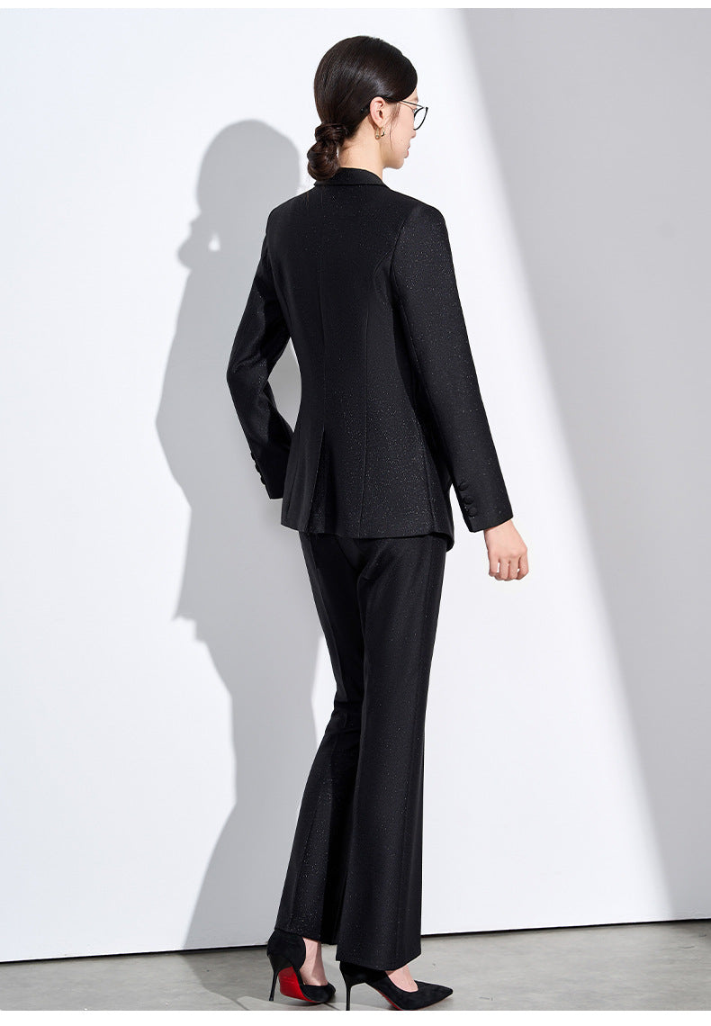 Cross-Border Women's Suit Set, New Design, Professional Formal Attire for Hotel and Beauty Salon Managers, Workwear Blazer