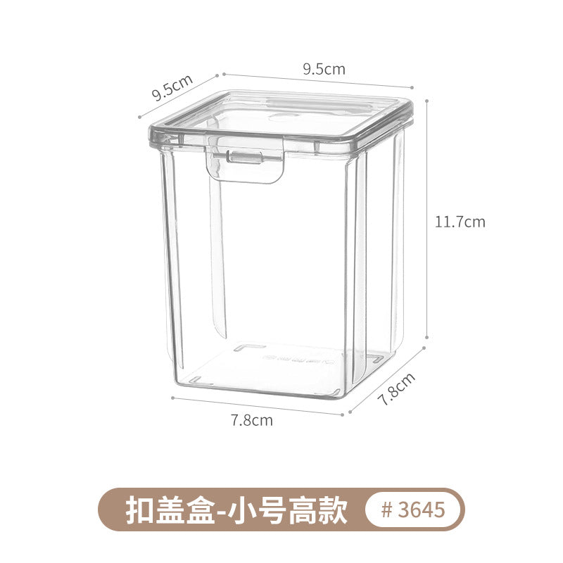 [Special Offer] Transparent Storage Box Flip-Top Organizer Multi-Purpose Square Storage Box Miscellaneous Box 20 Sizes