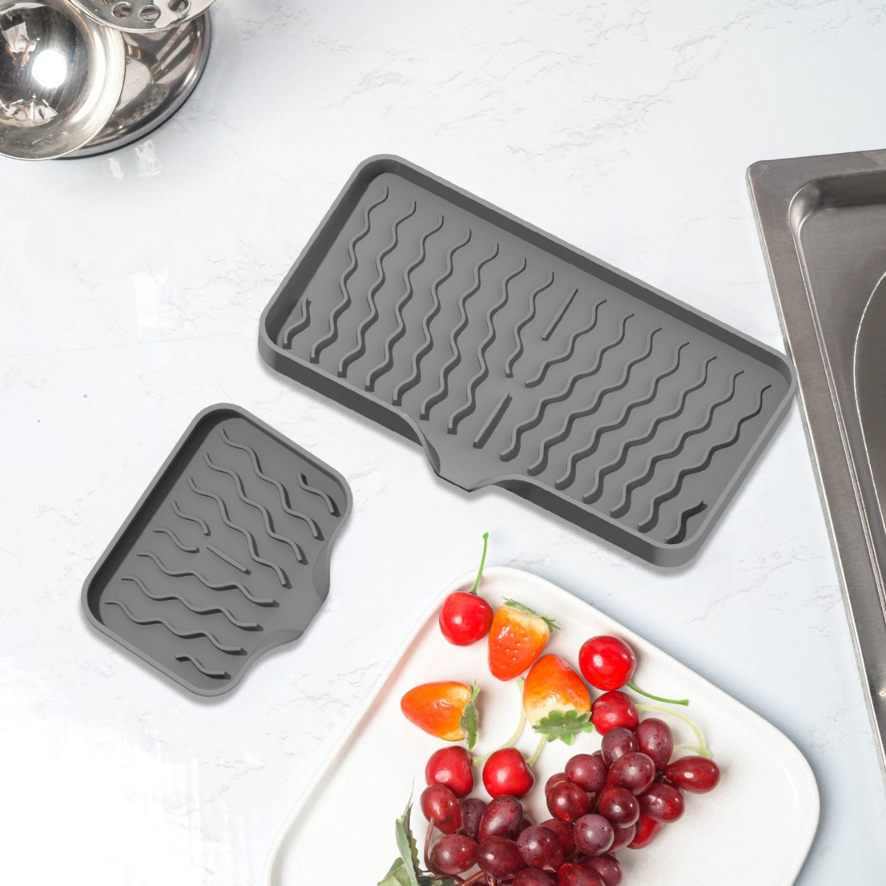 In-Stock New Draining Mat Storage Rack, No-Drill Soap Holder, Silicone Soap Box, Japanese-Style Bathroom Soap Rack