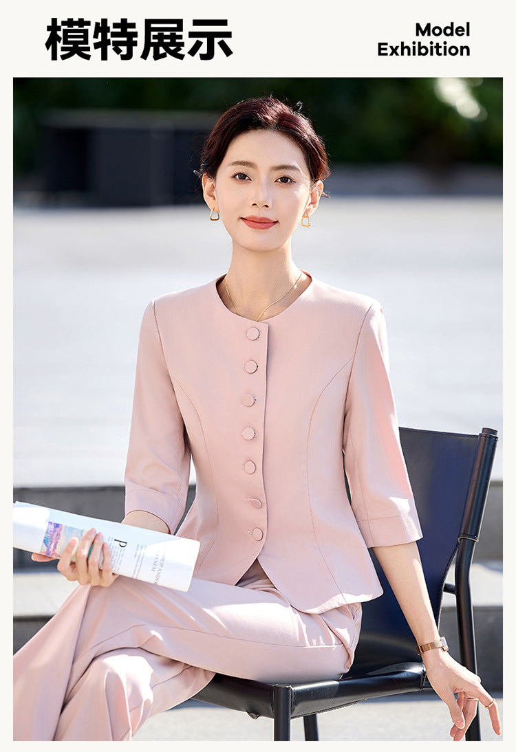 New Chinese Style Professional Skirt Classy Suit Suit for Women 2025 New Sales Workwear Conference Reception Work Clothes Summer
