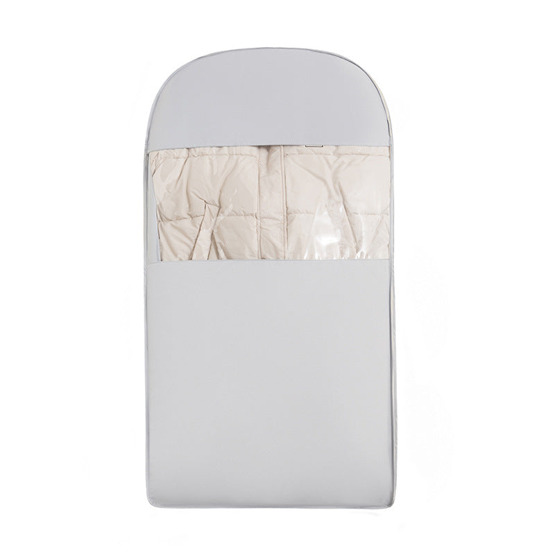 Down Jacket Dust Cover Hanging Household Wardrobe Clothes Dust Storage Bag Long Coat down Jacket Transparent Cover