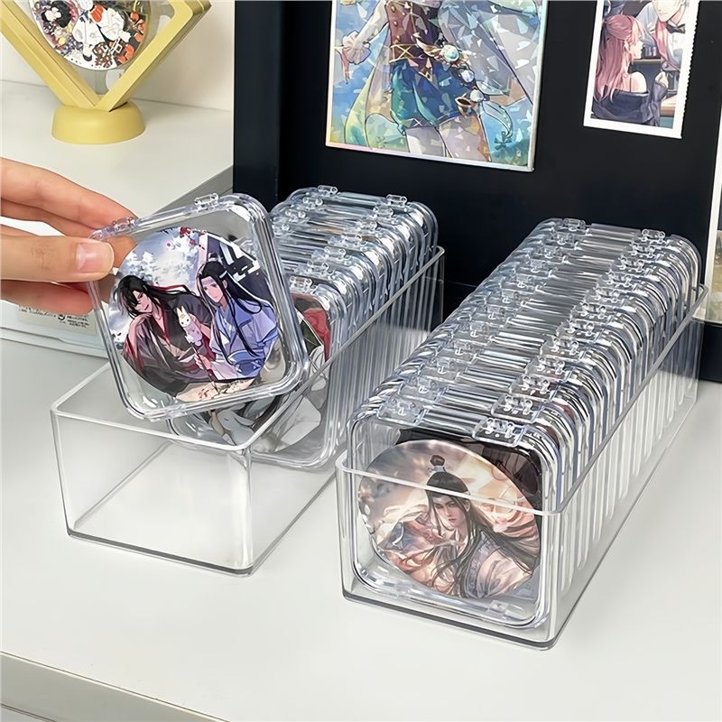 Transparent Bar Storage Box Dust-Proof and Moisture-Proof Protective Cover Desktop Badge Display Frame Food and Toy Millet Storage Display Stand