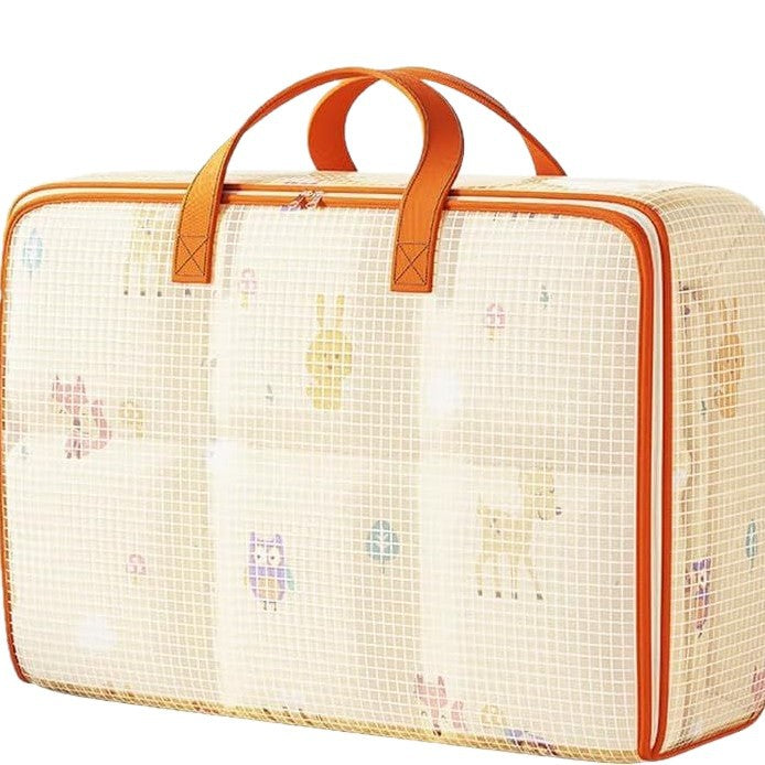 Pvc Mesh Quilt Storage Bag for Clothing, Luggage, Moving Packing Bag, Organizing Bag, Woven Bag, Moisture-Proof and Waterproof