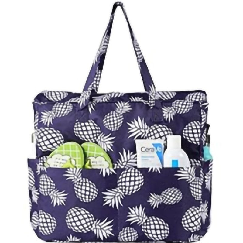 Feihong Cross-Border Large-Capacity Beach Bag Amazon New Travel Storage Bag Portable Printed High-Value Storage Bag