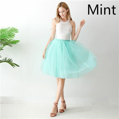 European and American High Waist Mesh skirt tulle skirt Adult Amazon Cross Border tutu skirt Women