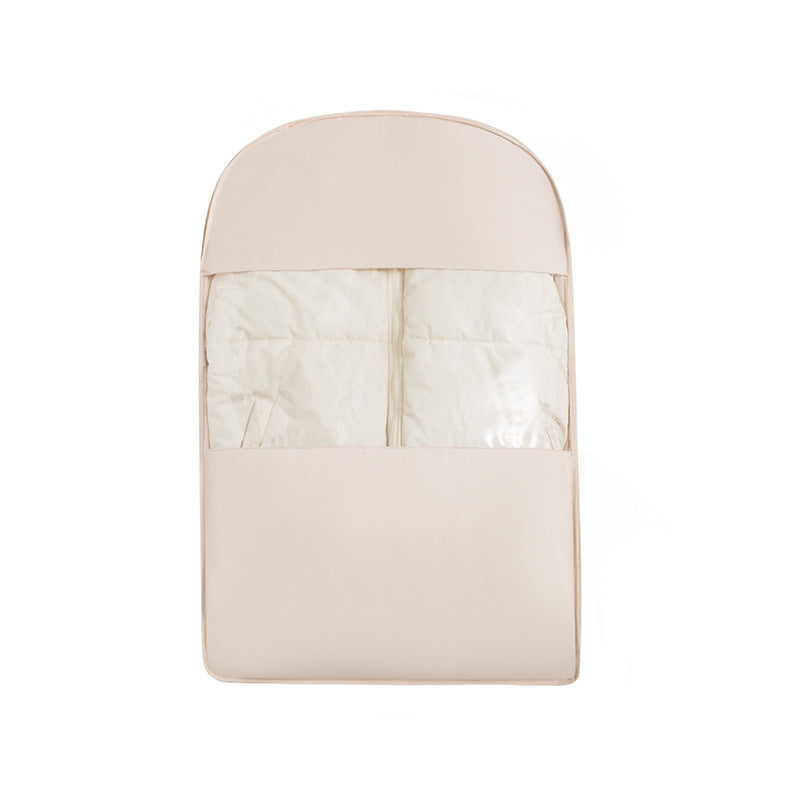 Down Jacket Dust Cover Hanging Household Wardrobe Clothes Dust Storage Bag Long Coat down Jacket Transparent Cover