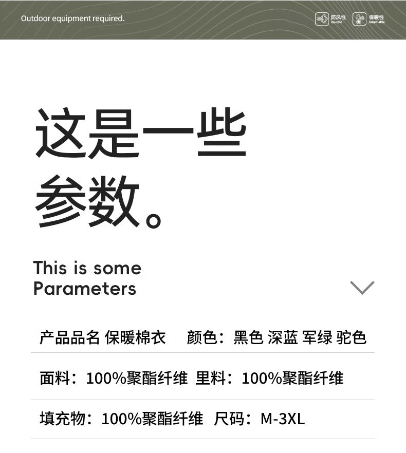 Casual Clothing for Men, Flight-Style Warm Clothing, Men's Hong Kong-Style Trench Coat, Youth Trendy Brand, 2025 Winter Fleece-Lined Thick Short Cotton Jacket