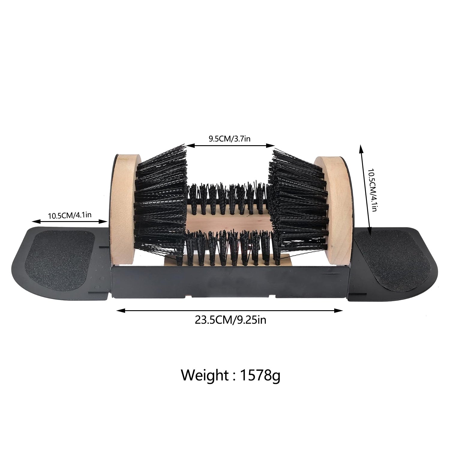 Amazon Cross-border Popular Outdoor Shoe Brush with Pedal Shoe Polisher - Outdoor Shoe Polisher Cleaning Brush Doorway Brush