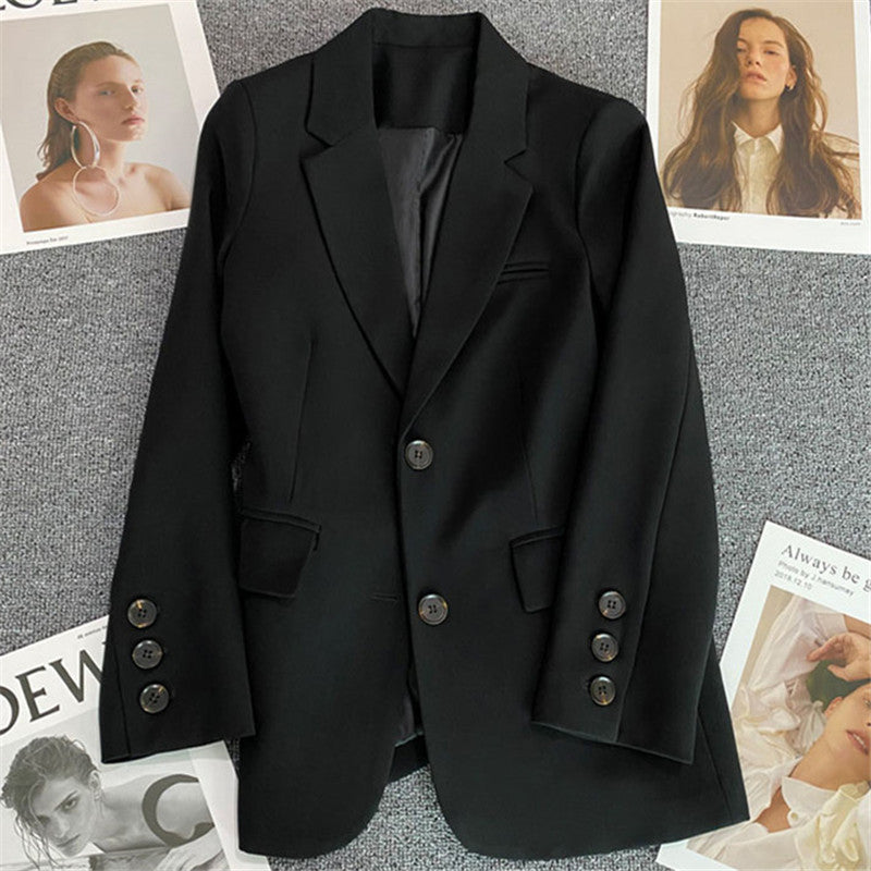 Avocado Green Blazer for Women 2026 Spring and Autumn New Casual Stylish Street-Style Blazer Korean Version Suit Jacket