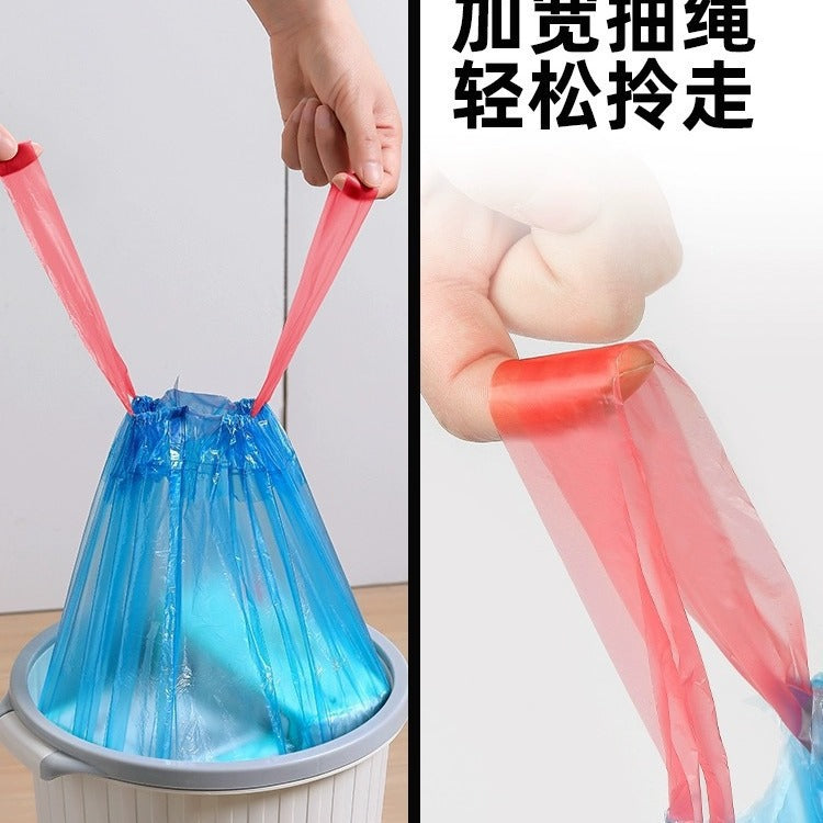 Drawstring Garbage Bag Satchel Automatic Closing Plastic Bag Garbage Bag Thickeneded Kitchen Living Room Garbage Bag