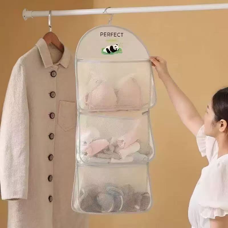 Socks Storage Artifact Net Bag Hanging Bag Dormitory Hanging Wardrobe Underwear Underwear Underwear Door Rear Storage Finishing Storage Bag