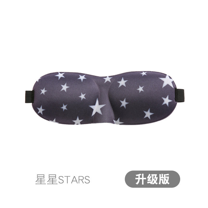 3D Eye Mask Sponge Fabric Light-Blocking Eye Protection Travel Aviation Sleep Unisex Customizable Logo Full Blackout