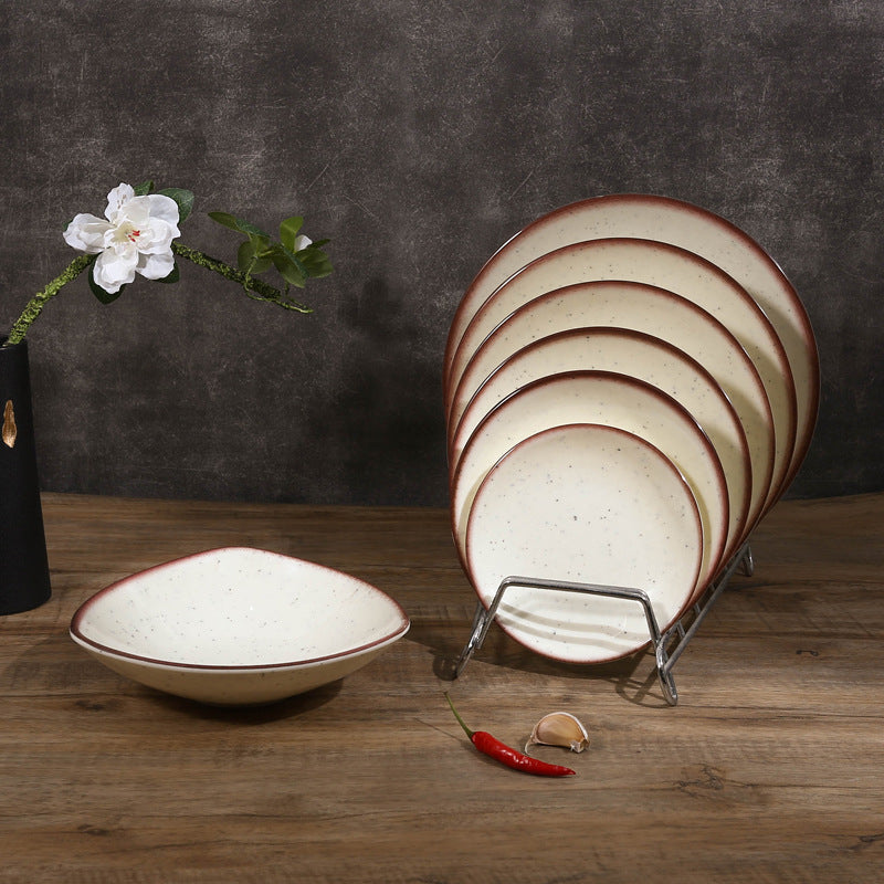 A5 melamine imitation porcelain high-end tableware hot pot restaurant restaurant hotel special plastic spoon cup dish set
