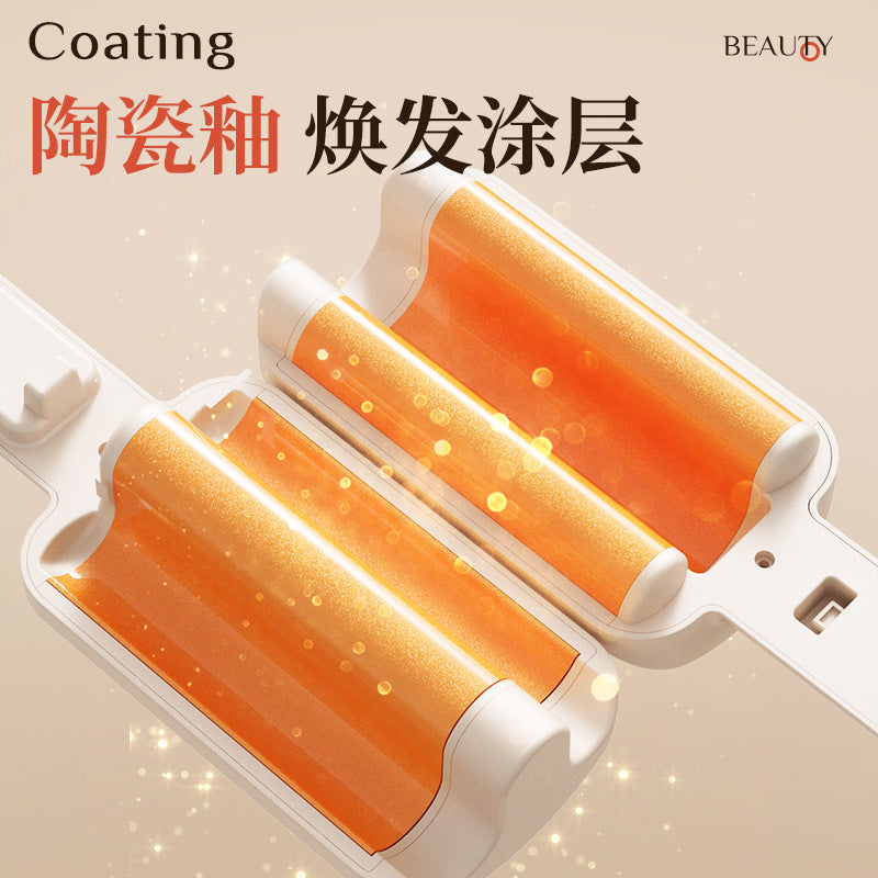 Cross-border curling hair stick egg roll egg roll lazy artifact bubble head water ripple big wave 32mm splint home