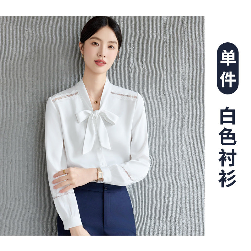 High-End Spring & Fall Hotel Front Desk Professional Wear Long-Sleeved Sales Department Reception 4S Store Sales Consultant Fashion Suit Suit