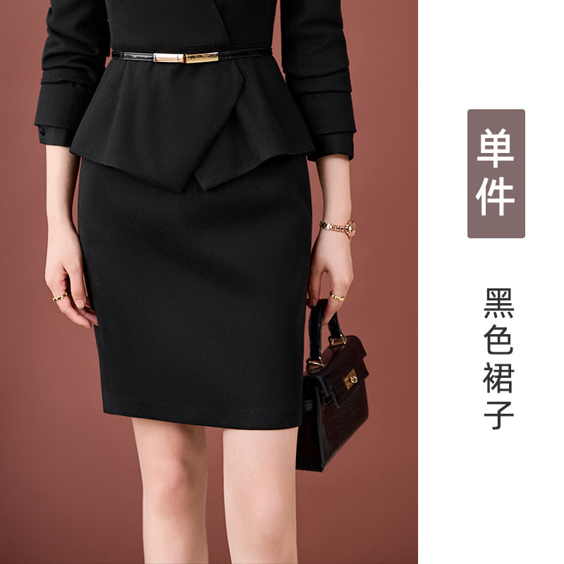 High-End Professional Suit for Women, Autumn Outfit, Stylish and Capable Workwear for Sales Department and Beauty Salon