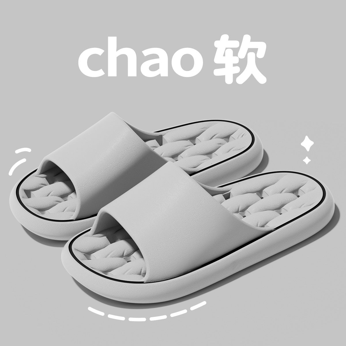 Bathroom Leakage Slippers Women's Summer Indoor Home Bathroom Bath Non-Slip Quick-Drying plus size Shit Eva Sandals