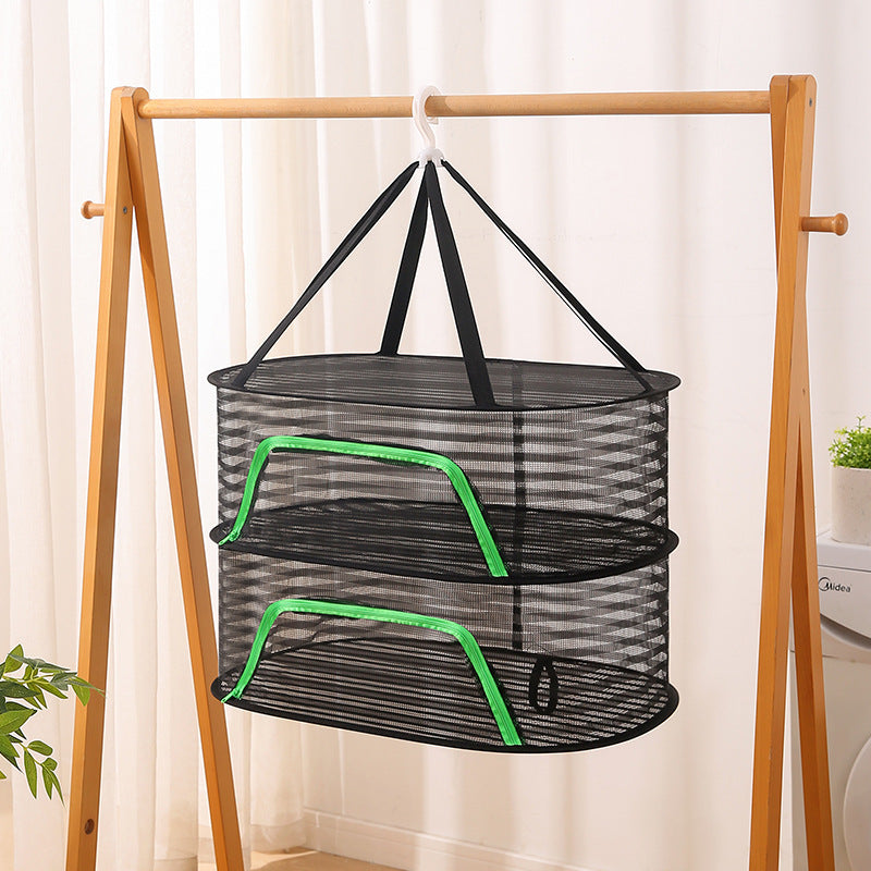 Drying Net Dry Goods Artifact Fly-proof Cage Foldable Balcony Dry Goods Net Home Drying Fish Drying Vegetable Net