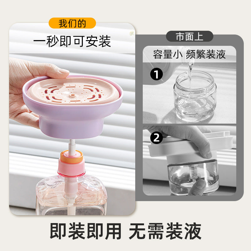 Light Luxury Dishwashing Liquid Dispenser, Household Kitchen Creative Dishwashing Liquid Dispenser, Scouring Pad and Bowl Brush Dispensing Artifact