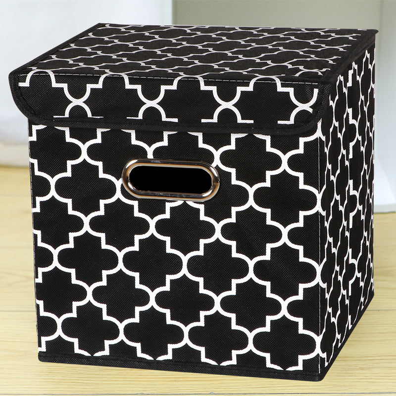Amazon Lidless Storage Box Fabric Storage Box Foldable Large Drawer Storage Box Toy Storage Box