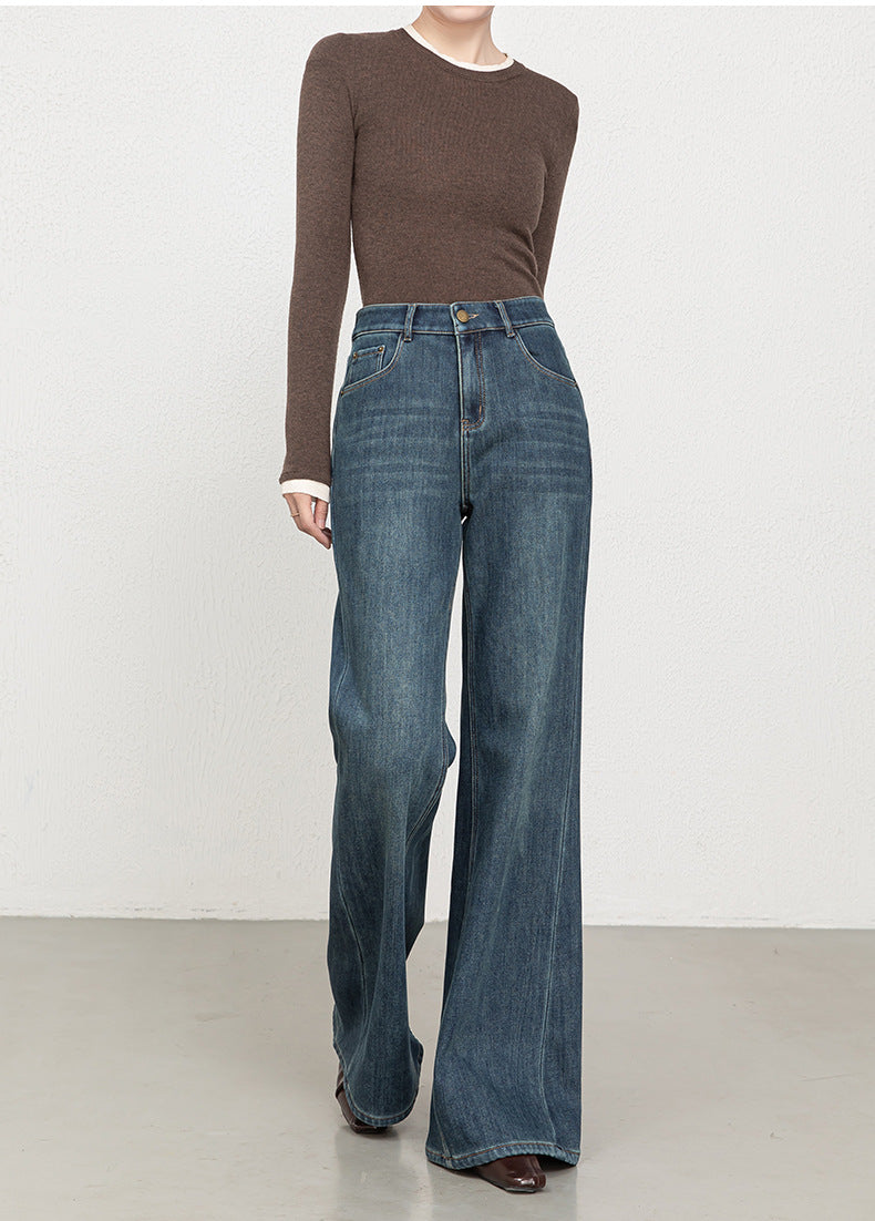 If the 2025 Winter New Style Fleece-Lined and Thickened Women's Jeans Are Four-Way Stretch, Warm, Long, Flared Pants 8120H