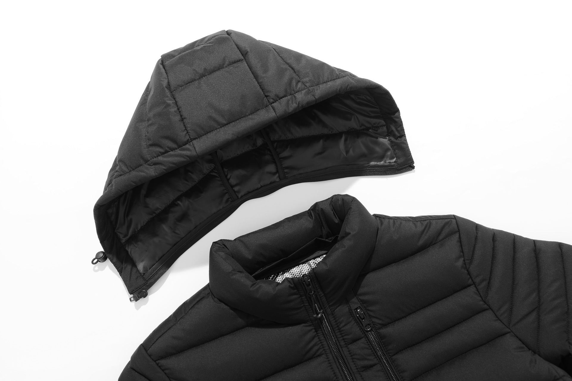 2025 new spareribs cotton-padded jacket men's winter cashmere coat cotton-padded jacket warm hooded outdoor cotton-padded jacket spareribs clothing cross-border