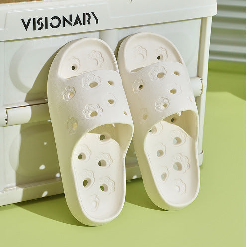 2507 a generation of summer cat claw hollow slippers home indoor leaking bathroom mop factory wholesale cross-border