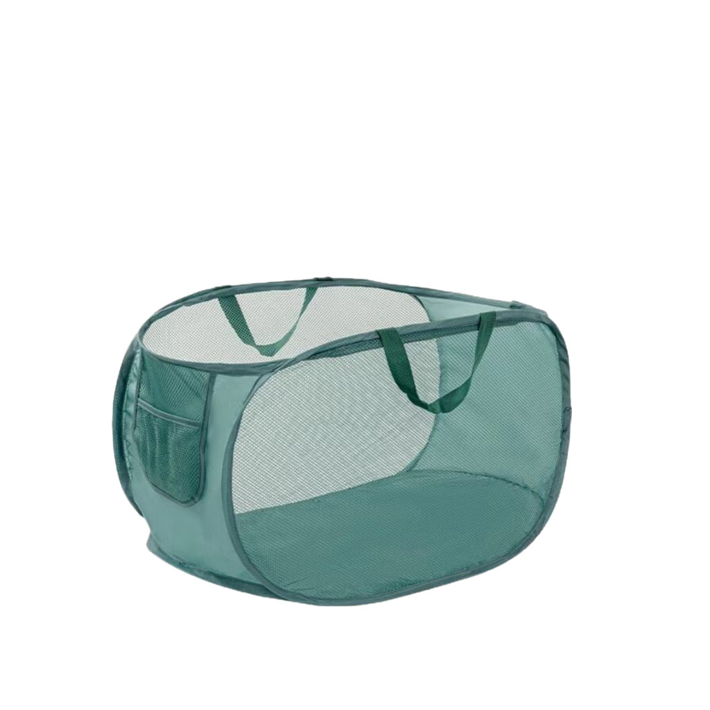 Dirty Clothes Basket, Foldable Large-Capacity Household Mesh Laundry Basket, Bathroom Storage Basket for Dirty Clothes
