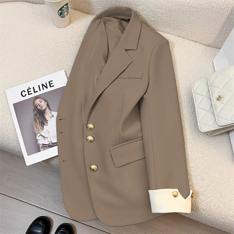 2026 New Style Elegant Commuter Blazer for Women, Spring and Autumn, Unique Design, Trendy Cross-Border Suit