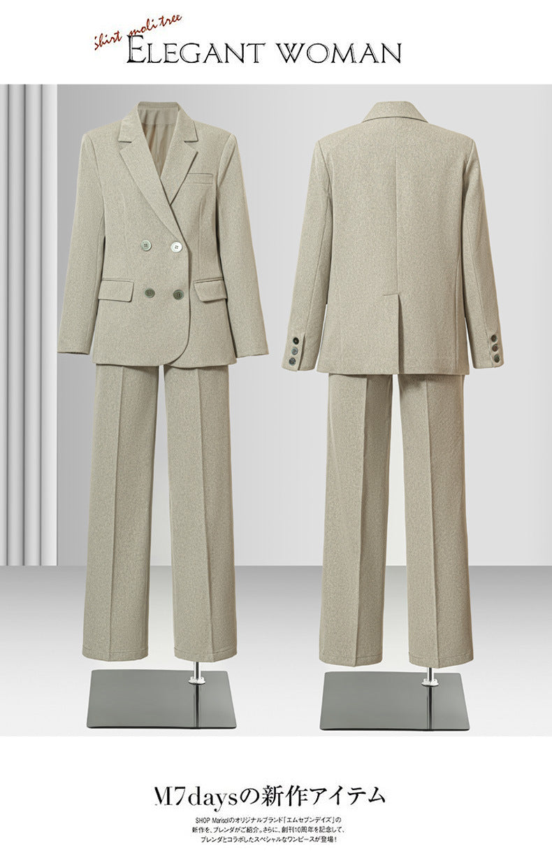 Navy Blue Suit Jacket for Women Spring & Fall 2025 New Casual Korean Style High-End Small Workplace Suit Suit