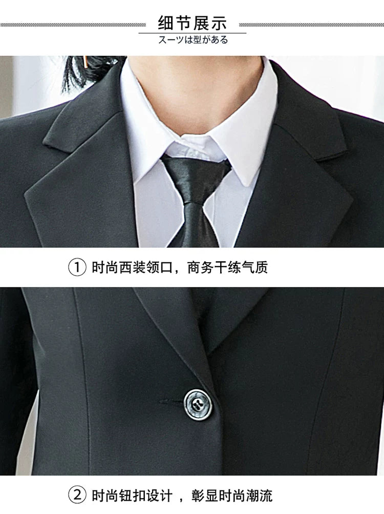 Workplace Women's Elegant Office Workers Korean Style Suit Skirt Two-piece Fashionable Casual British Style Small Suit suit