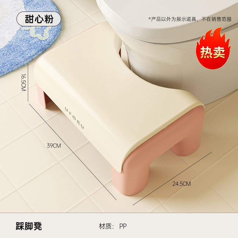Children's Toilet Auxiliary Stool Toilet Toilet Squatting Pit Helping Artifact Household Thickened Non-slip High-value Foot Stool