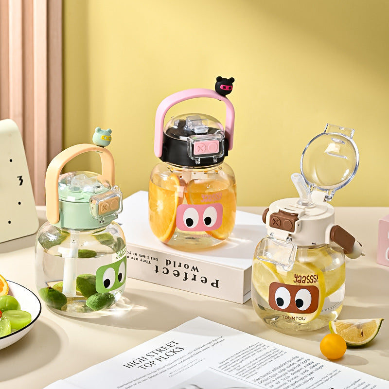 Carefully Selected Popular Children's Sippy Cups, Girls' High-Looking Water Cups, Cute and Portable Summer Cups for Students Going to School